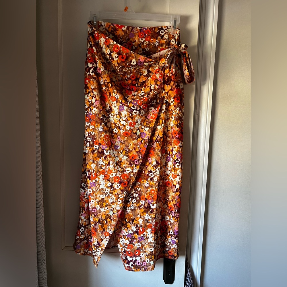 Floral Wrap Skirt